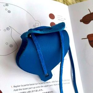 Hermès charm La Selle Saddle Brown Swift leather